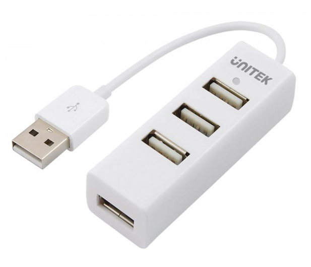 UNITEK HUB 4X USB 2.0 - BIAŁY, Y-2146 - 313419 - zdjęcie